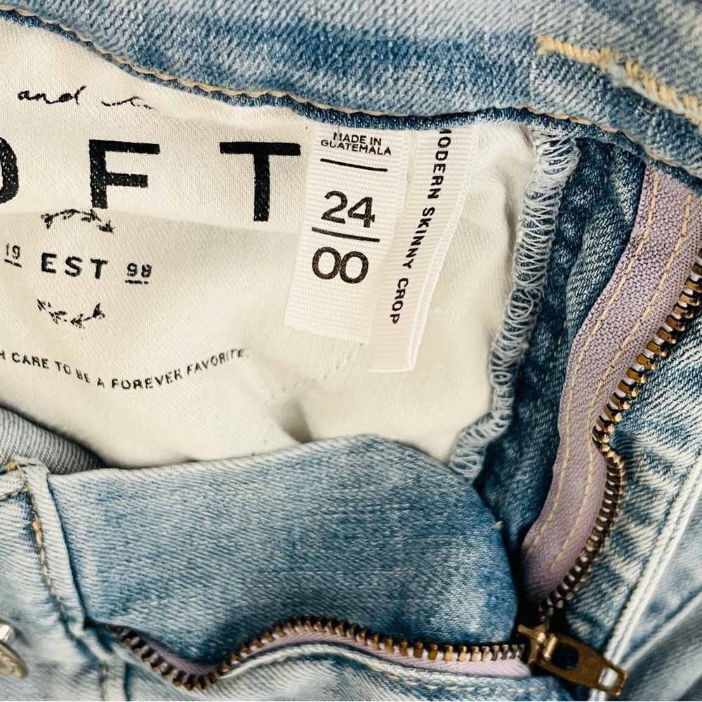 Loft Modern Skinny Crop Jeans - Picture 2 of 3